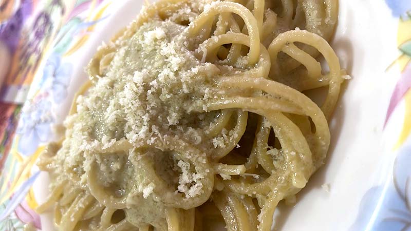 Spaghetti alla crema di carciofi