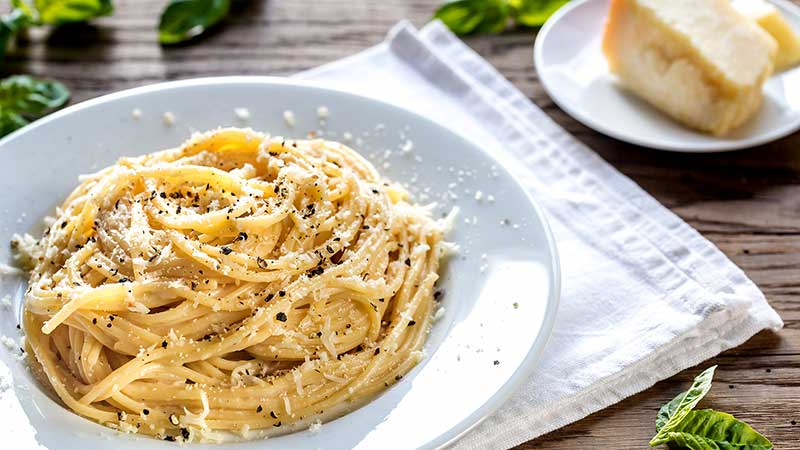 spaghetti cacio e pepe bimby tm5