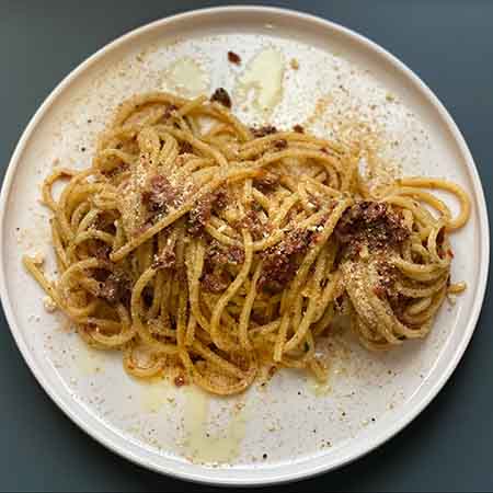 Spaghetti con capuliato