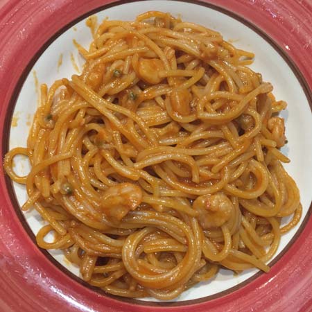 Spaghetti risottati vongole e peperoncino