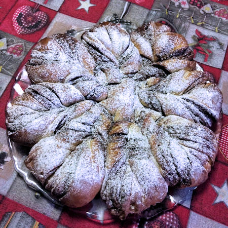 Stella di pan brioche alla Nutella