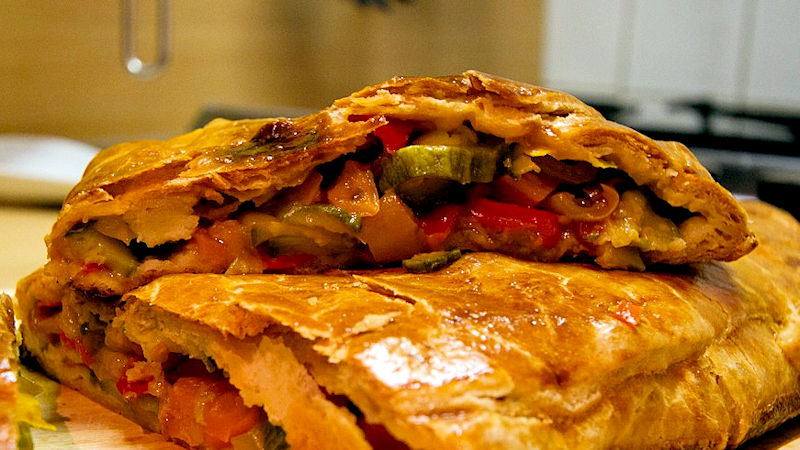 Strudel salato di verdure