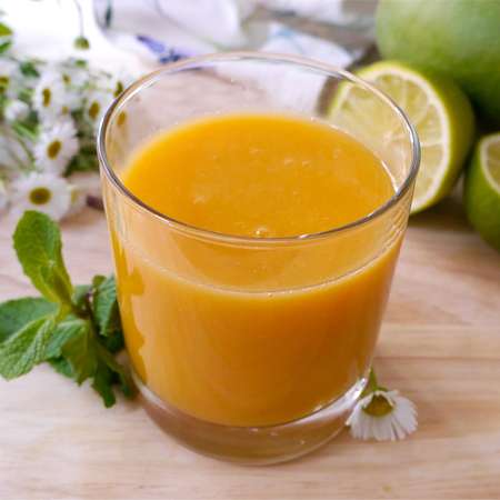 Succo mango carota e menta