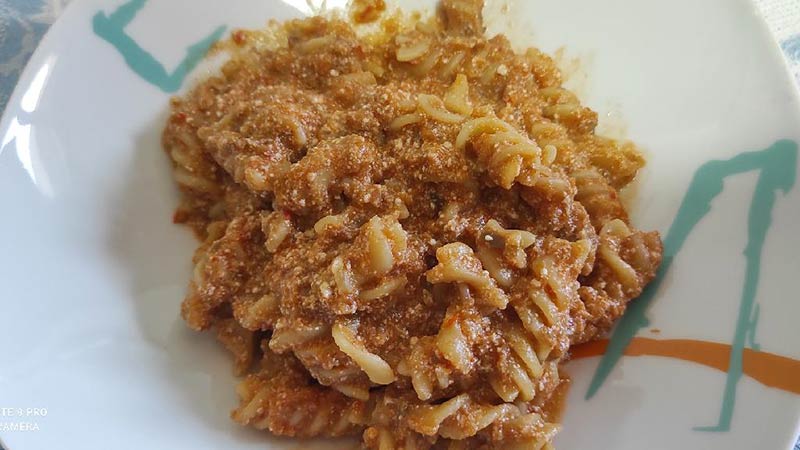 Sugo di melanzane e ricotta