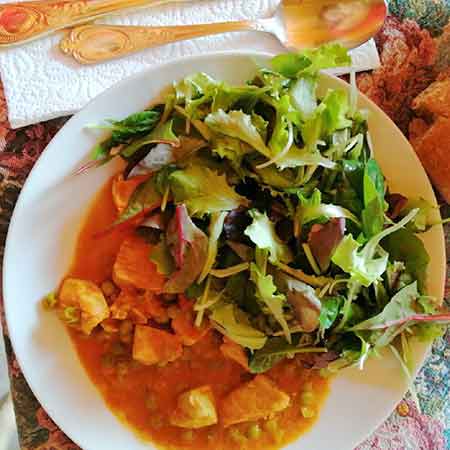 Tacchino piselli e curcuma