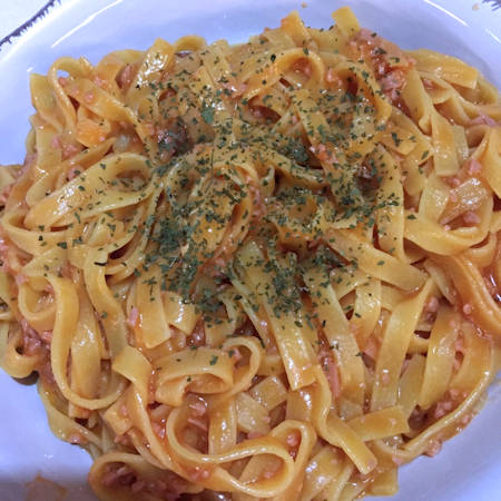 Tagliatelle al baffo