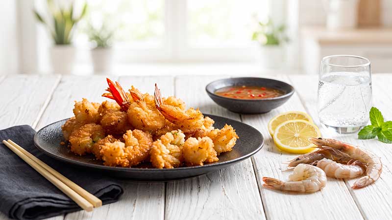 Tempura di gamberi