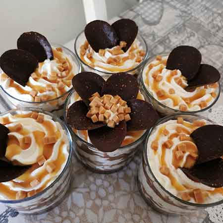 Tiramisù cioccolato e caramello