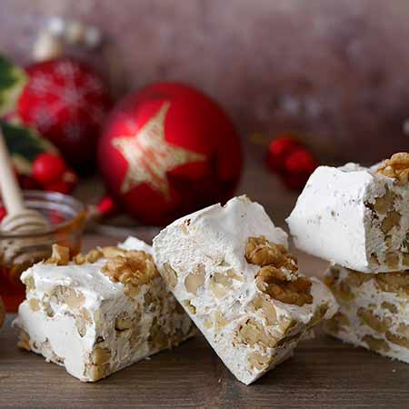 Torrone morbido alle noci