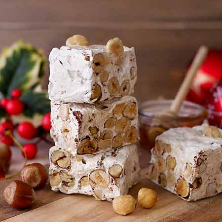 Torrone morbido con nocciole