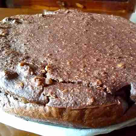 Torta al cacao e pane raffermo