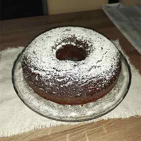 Torta al cacao e panna