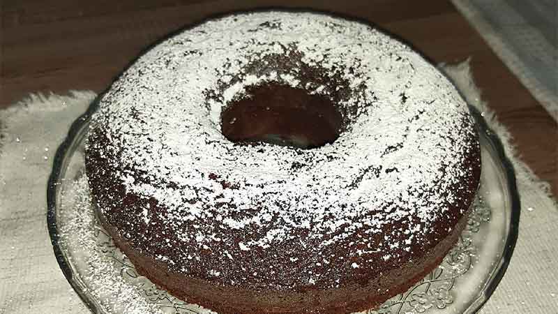 Torta al cacao e panna