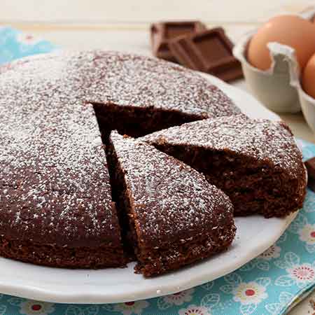 Torta al cioccolato al latte senza glutine