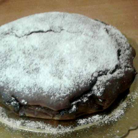 Torta al cioccolato con cuore di Nutella