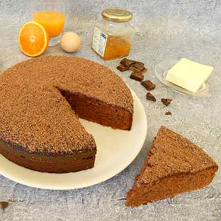 Torta al cioccolato e marmellata di arance