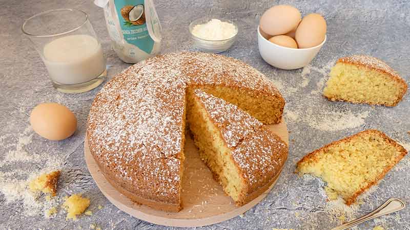 Torta al cocco senza glutine