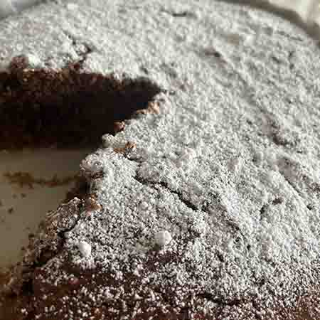 Torta al farro, cocco e cioccolato