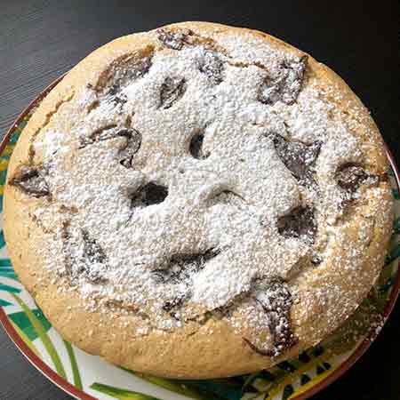 Torta al grano saraceno e gocce di cioccolato