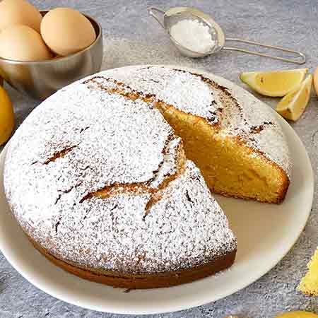 Torta al limone e mandorle