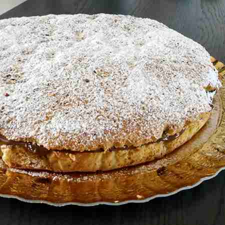 Torta alla panna con Nutella