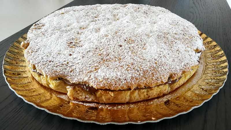 Torta alla panna con Nutella