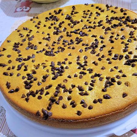 Torta alle carote con gocce di cioccolato