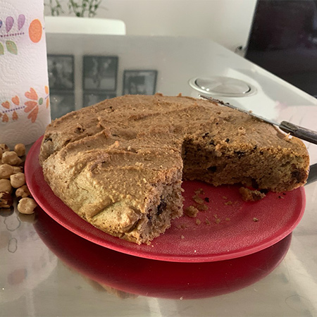 Torta alle nocciole senza glutine e latte