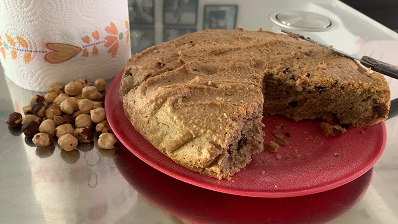 Torta alle nocciole senza glutine e latte