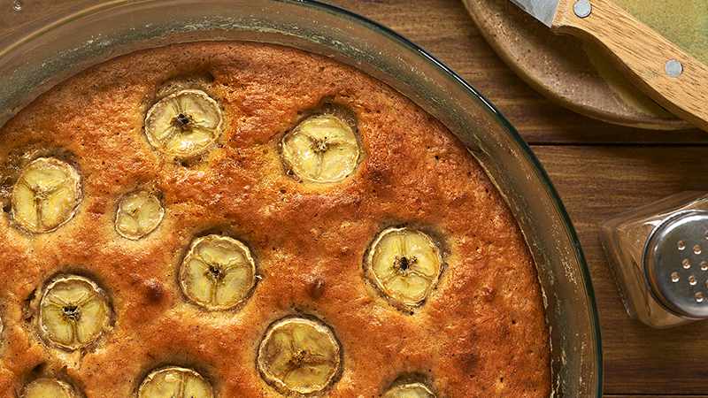 Torta banana e cioccolato