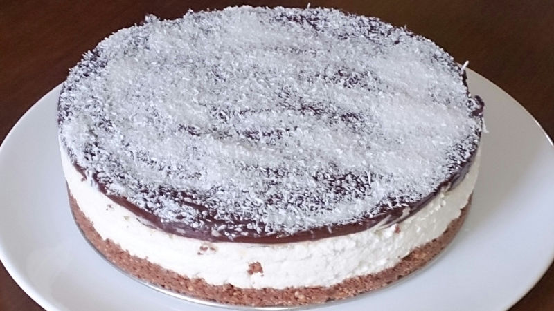 Torta Bounty senza cottura