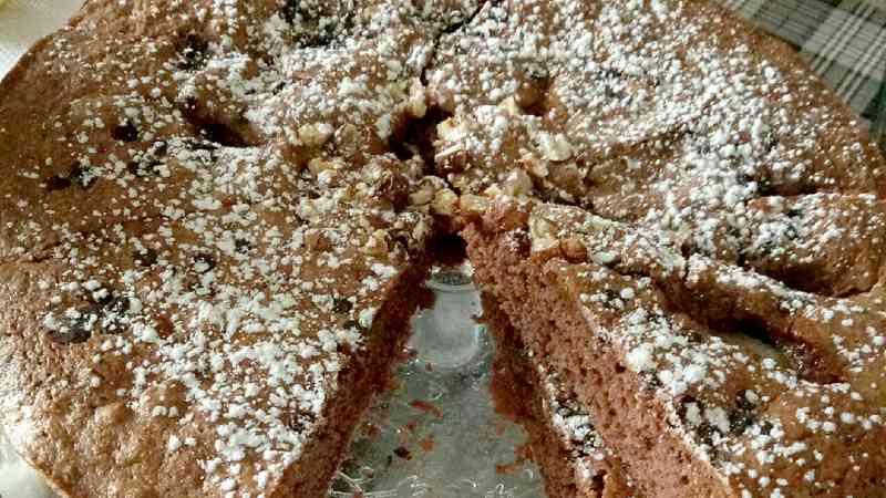 Torta cacao e pere