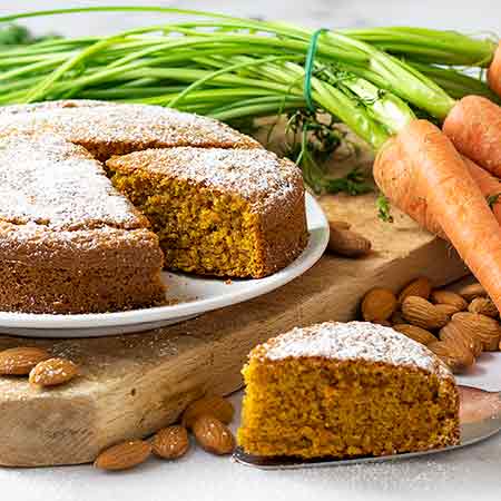 Torta carote e mandorle