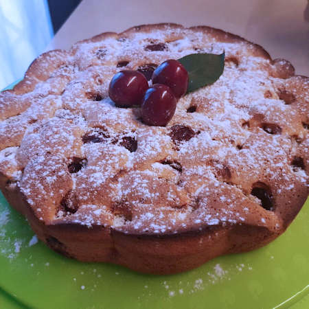 Torta ciliegie e mandorle