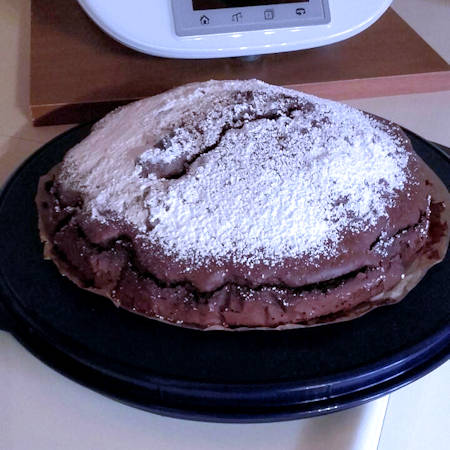 Torta cioccolato e pinoli