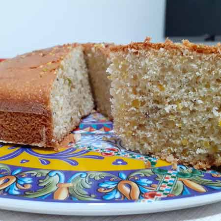 Torta cocco e pistacchio