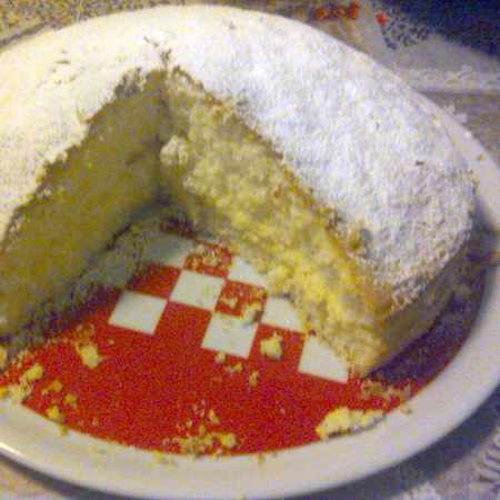 Torta con fecola e crema pasticcera