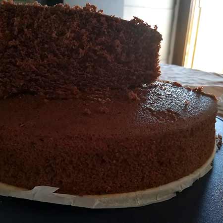 Torta di albumi al cacao