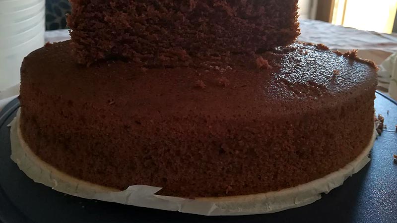 Torta di albumi al cacao