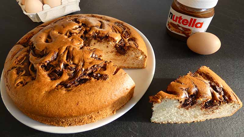 Torta di albumi e Nutella