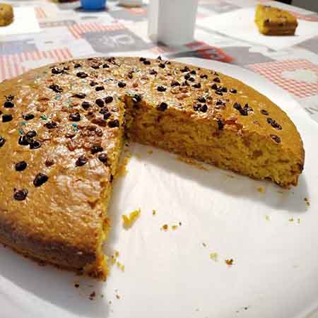 Torta di carote e mandorle senza uova