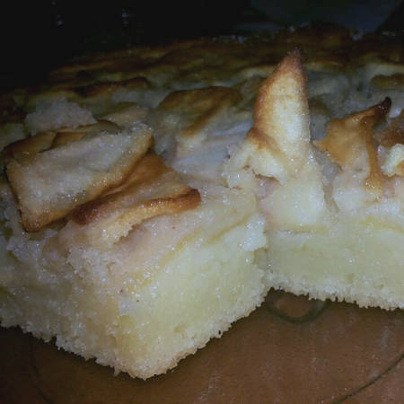 Torta di mele cremosa