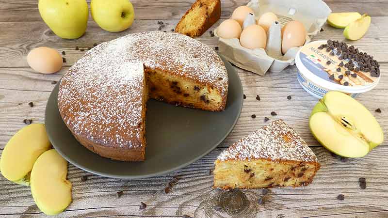 Torta di mele e mascarpone