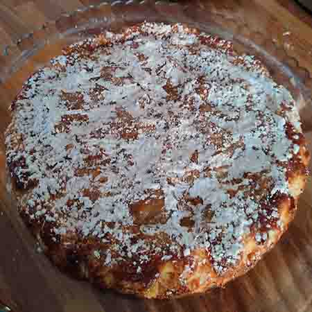 Torta di mele e rum leggera