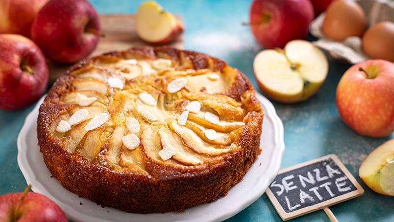 Torta di mele senza latte