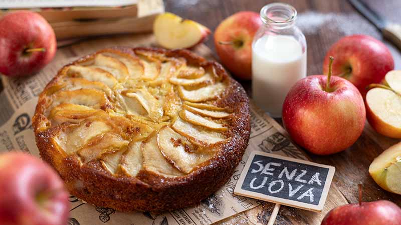 Torta di mele senza uova