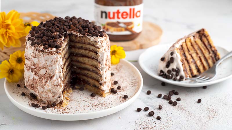 Torta di pancake alla Nutella