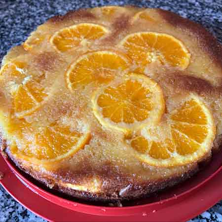 Torta di ricotta all'arancia senza glutine e senza lattosio