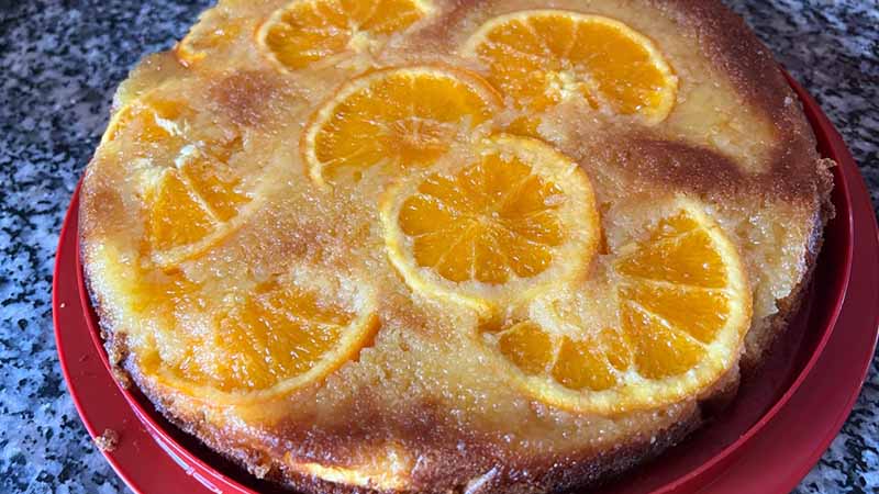 Torta di ricotta all'arancia senza glutine e senza lattosio