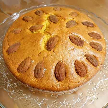 Torta di zucca e mandorle soffice